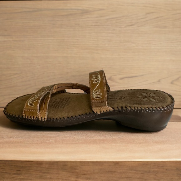 Dr. Scholl's Brown Embroidered Sandals - Picture 5 of 10